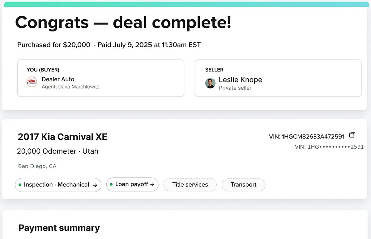 Deal complete