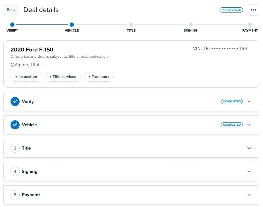 One deal page. Both parties, every document, one record.